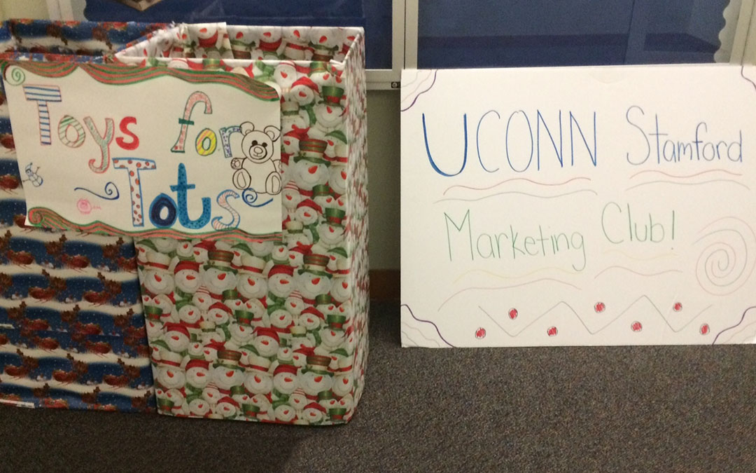 UConn Stamford Marketing Club’s 2015 Toy and Food Drive (Kevin McEvoy/UConn School of Business)