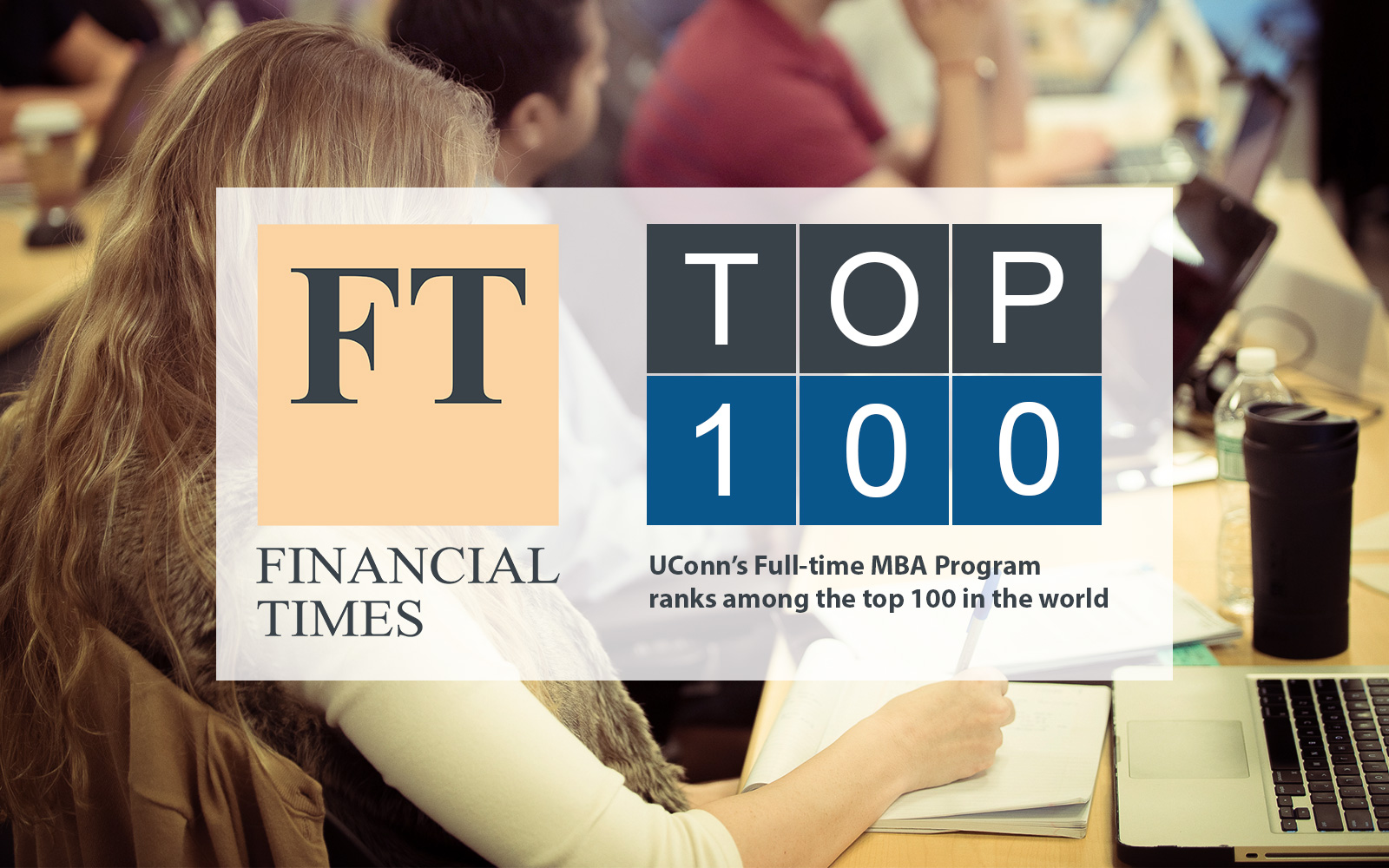 UConn's Full-time MBA Program ranks among the top 100 in the world.
