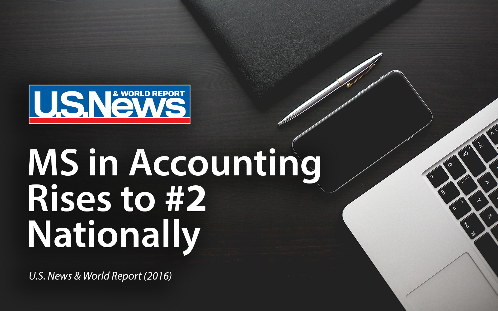 MS in Accounting Rises to #2 Nationally | U.S. News