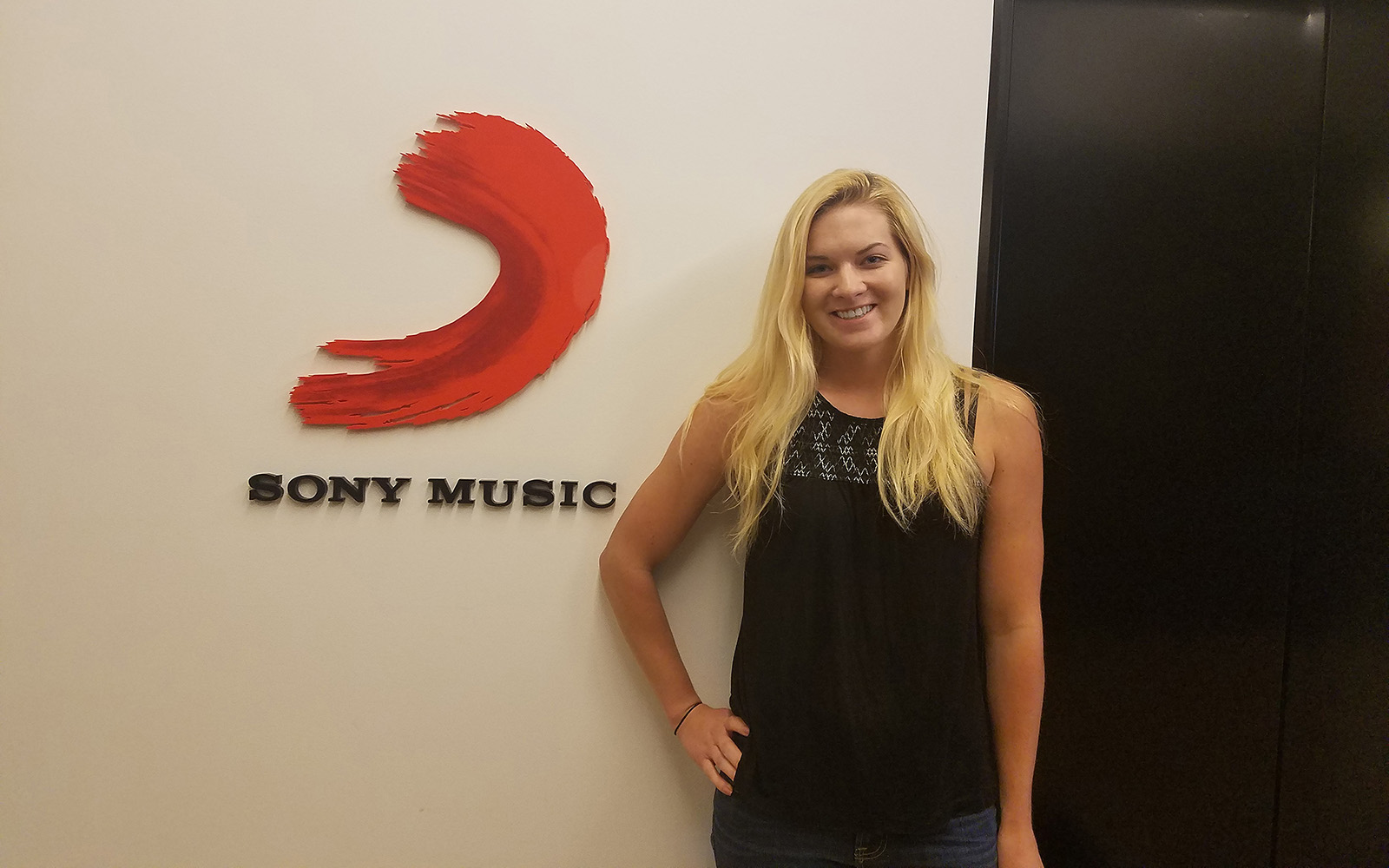 Maggie Quackenbush in the office during her first week at Sony Music. (Maggie Quackenbush)