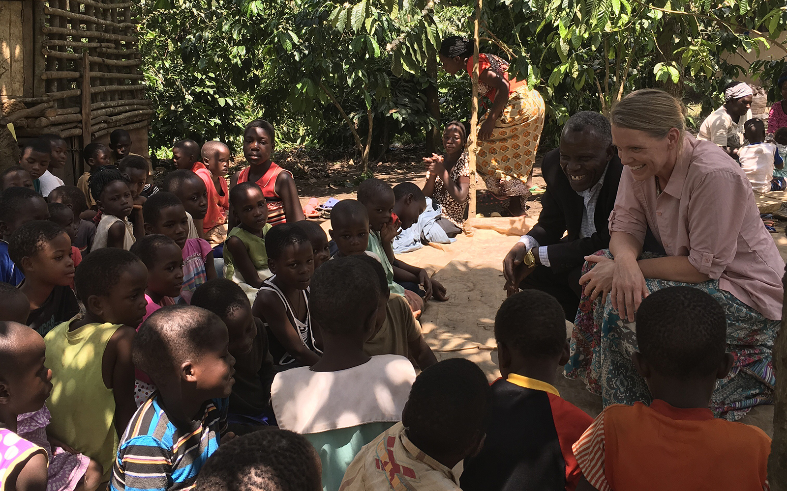Professor Ricki Livingston on a week-long visit to Uganda earlier this month. (Ricki Livingston/UConn School of Business)