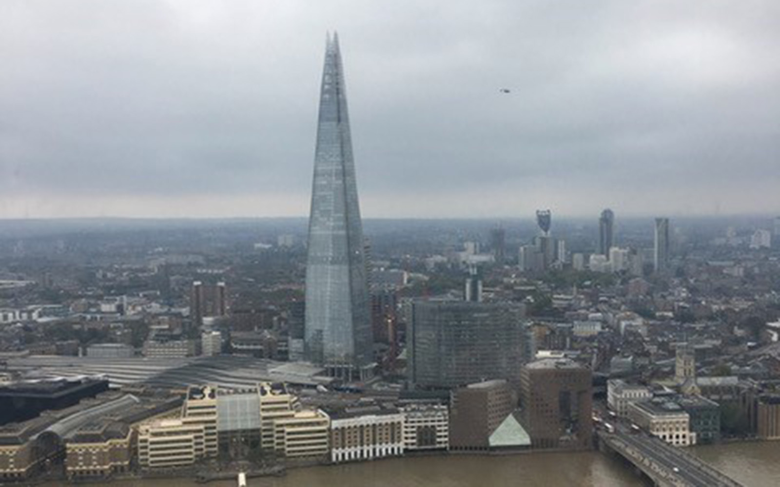 "The Shard" as viewed from the Sky Garden in London (Brendan Mulcahey/UConn School of Business)
