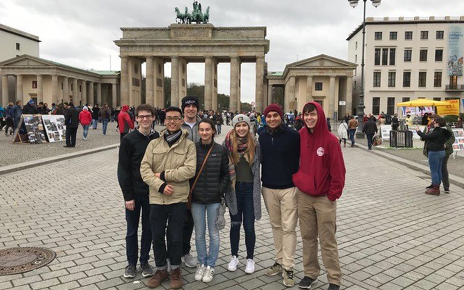 Berlin with some of my classmates (Brendan Mulcahey/UConn School of Business)