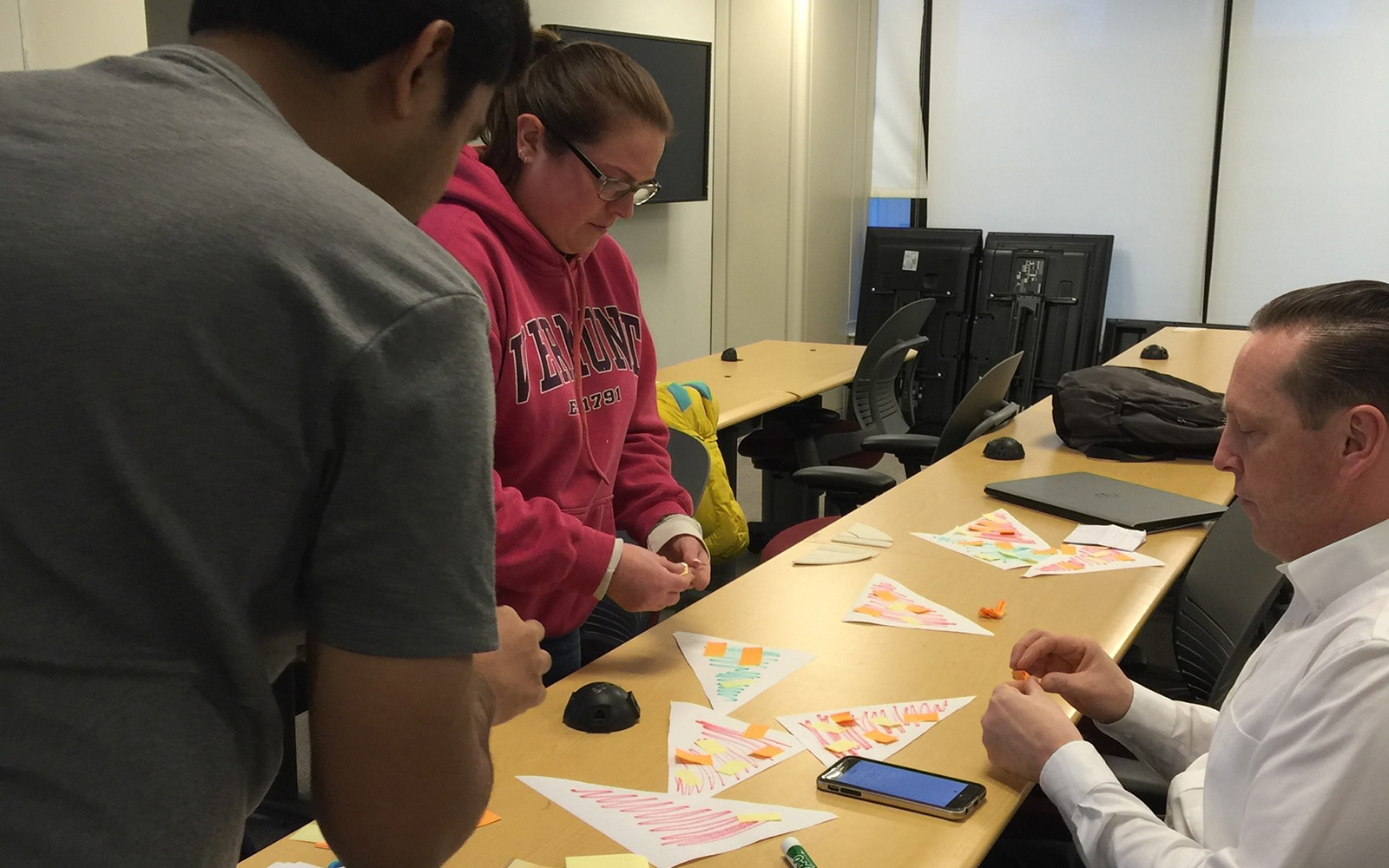 “Pizza Game” to learn Scrum for sprint backlog (in class practice) (Guanwei Tao/UConn School of Business)