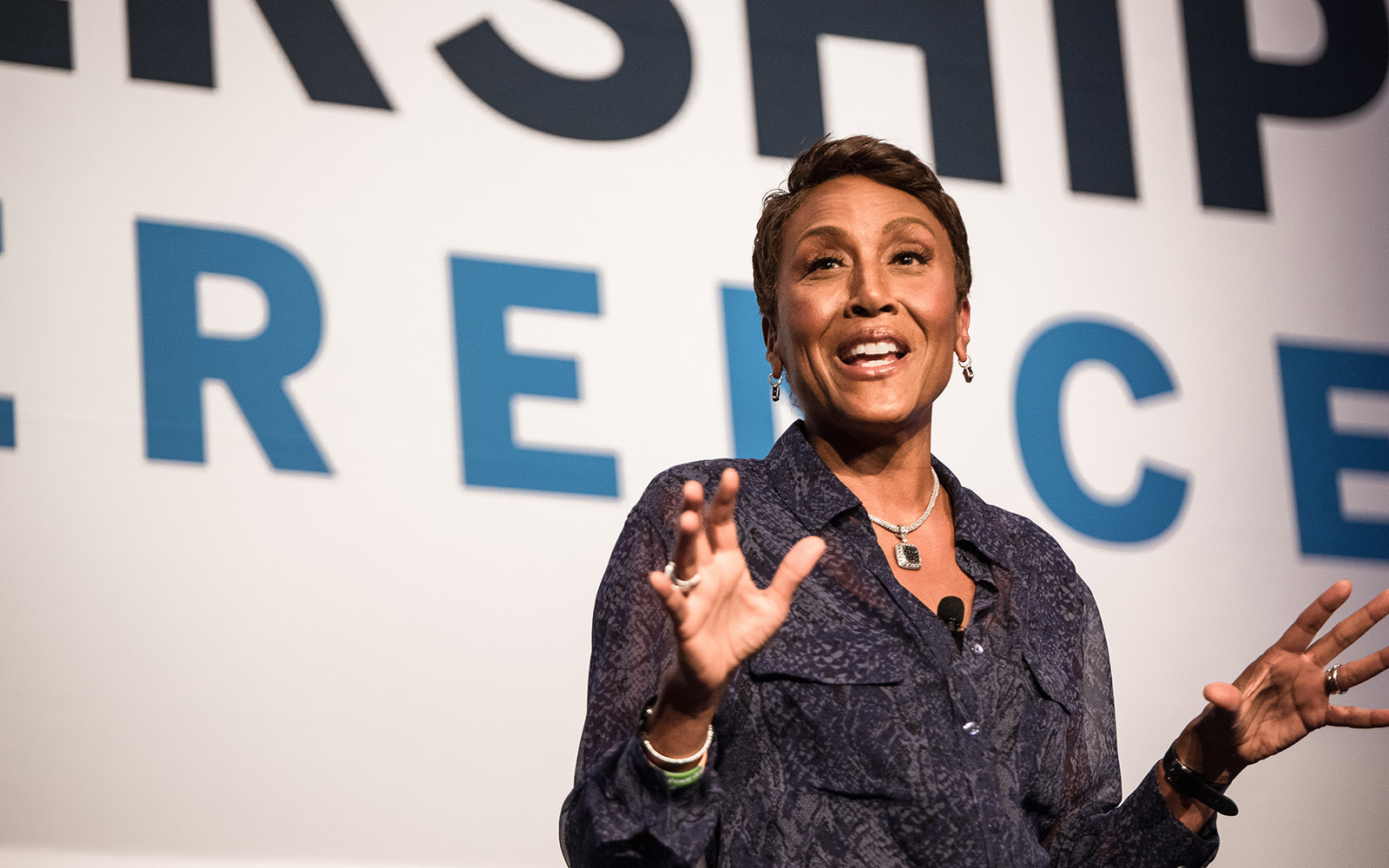 Robin Roberts, Co-Anchor, ABC "Good Morning America," delivers the keynote presentation. (Nathan Oldham/UConn School of Business)
