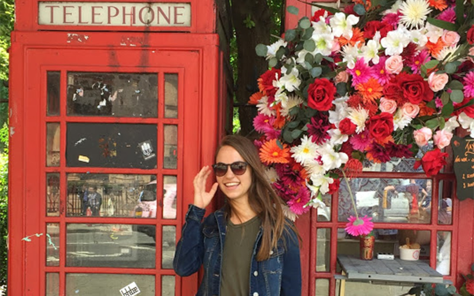 An old telephone booth in London. (Grace Guertin/UConn School of Business)
