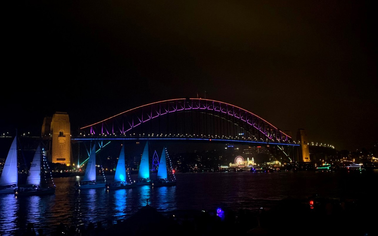 Sydney Harbor Bridge Light Show (Victoria Myers/UConn School of Business)