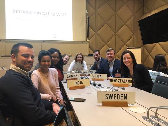 UConn MBA students visit the WTO