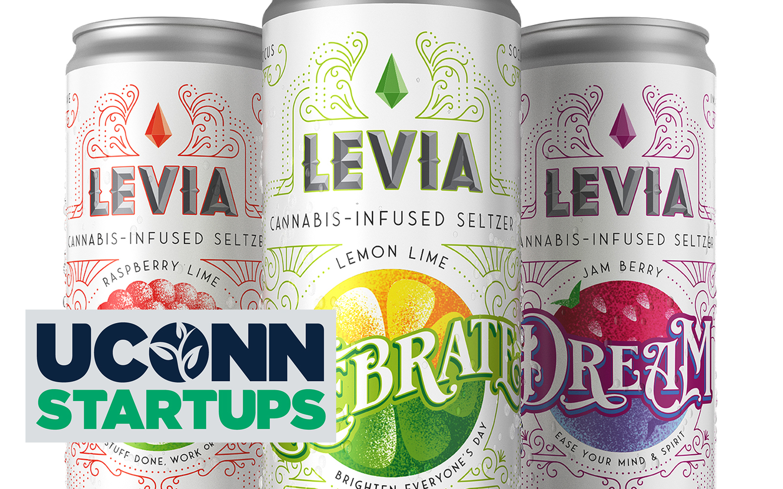 Cans of Levia - Cannabis-infused seltzer