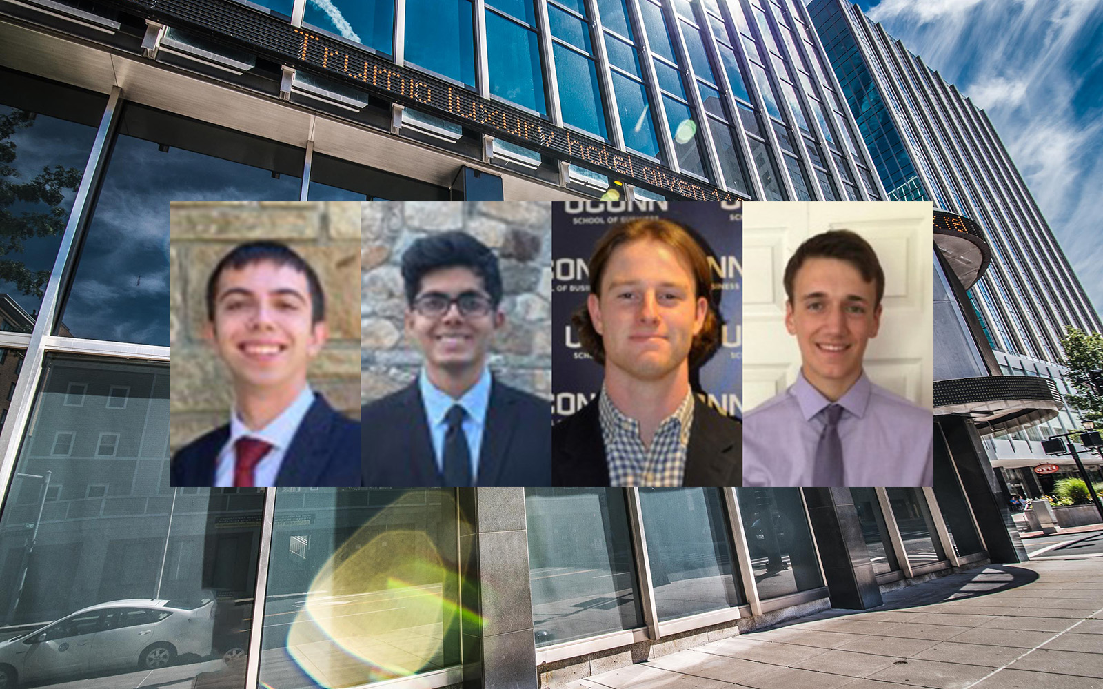 Left to right: Students Devin Stachelsky, Dhanush Kotumraju, Jackson Seymour and Ben Armstrong (Contributed Photos)