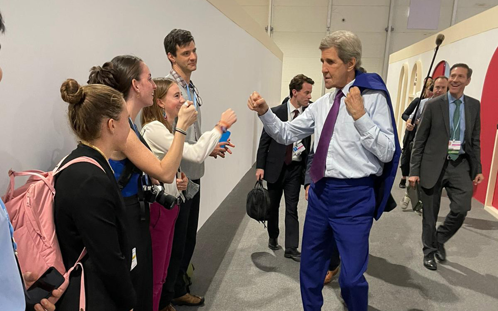 COP27 Fellows with John Kerry, U.S. Special Presidential Envoy for Climate (contributed photo)